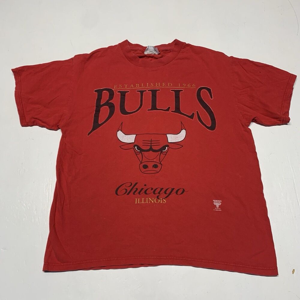 VTG CSA 90s Chicago Bulls Nutmeg Mills T Shirt M NBA Rare